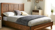 Dark Wood Small Double Bed Frame Designs