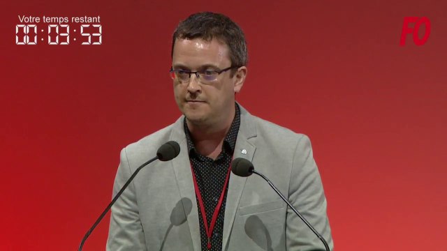 Intervention de Edouard ONNO lors du 24e Congrès confédéral Force Ouvrière