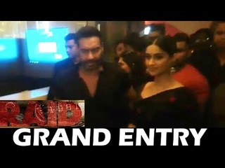 Ajay Devgan और Ileana D'cruz की GRAND एंट्री | Raid Official ट्रेलर लॉन्च