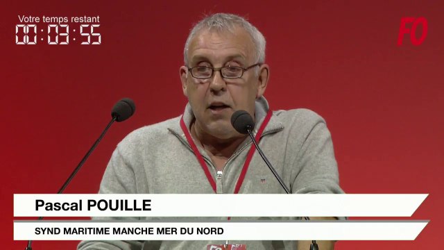 Intervention de Pascal POUILLE lors du 24e Congrès confédéral Force Ouvrière