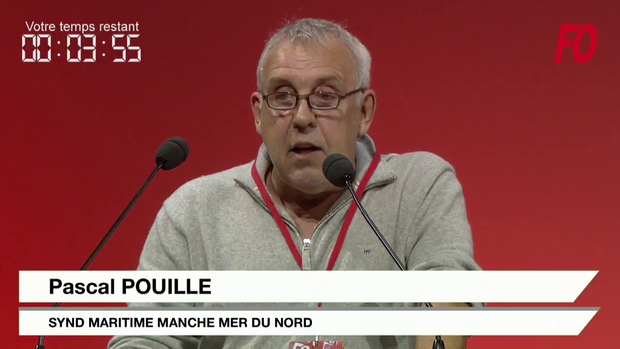 Intervention de Pascal POUILLE lors du 24e Congrès confédéral Force Ouvrière