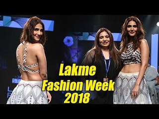 H0t Vani Kapoor का Ramp Walk Lakme Fashion Week 2018 पर