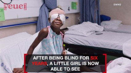 Little Girl Can See For The First Time After Life-Changing Eye Surgery