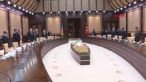 Cumhurbaşkanı Erdoğan Azerbaycan Cumhurbaşkanı Aliyev ile Heyetlerarası Görüştü