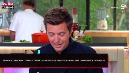 Emmanuel Macron : Donald Trump lui retire ses pellicules en pleine conférence de presse (Vidéo)