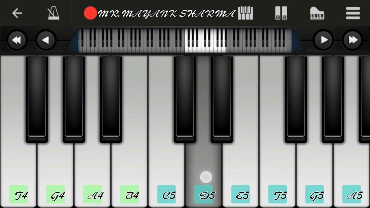 Kabhi Jo Badal Barse  Song By Arijit Singh -- Mobile Prefect Piano Cover By MR.MAYANK SHARMA