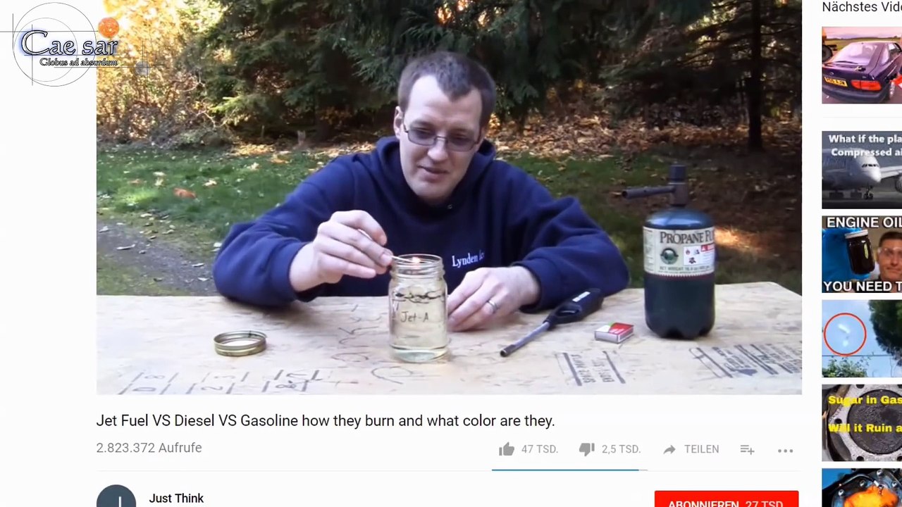 Wie gut brennt eigentlich Kerosin ► Wie fliegen Flugzeuge wirklich