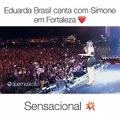 Simone e Eduarda Brasil canta ao Vivo no show em Fortaleza