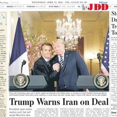 La "bromance" de Emmanuel Macron et Donald Trump inspire les late-shows américains