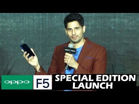Sidharth Malhotra ने किया Oppo F5 के Special Edition को लॉन्च | India
