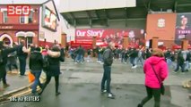 Me çekiçë dhe rripa/ Tifozët e Romës ndeshen me ata të Liverpool përpara ndeshjës (360video)