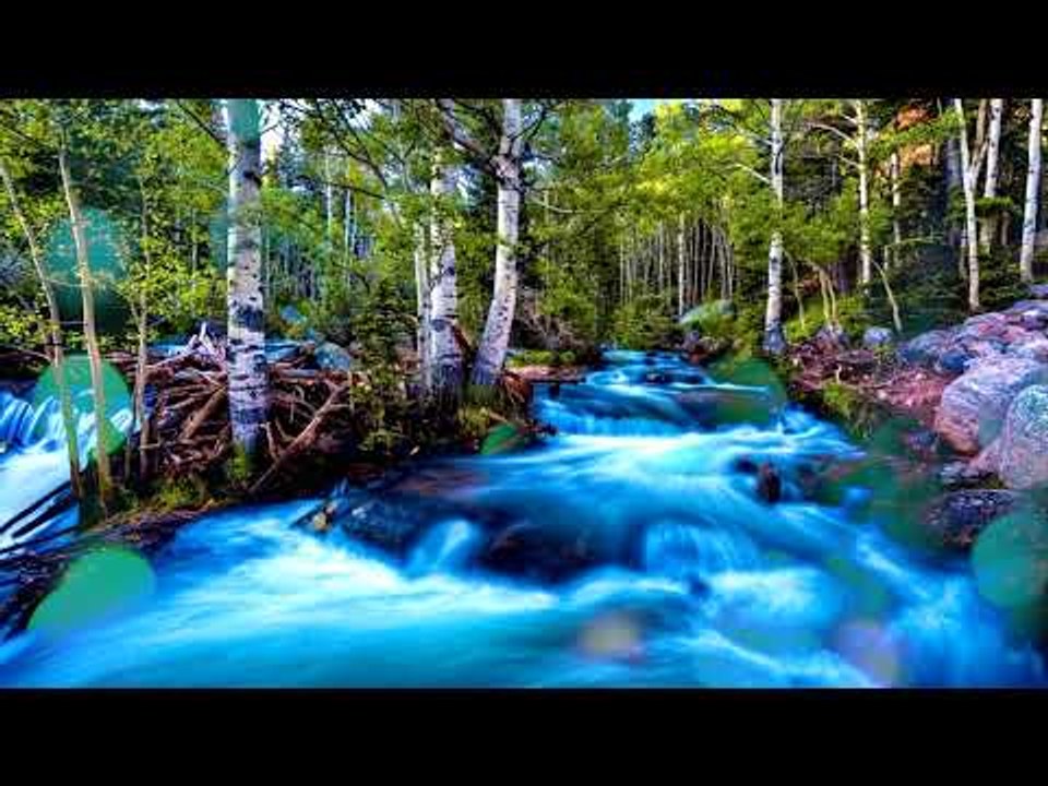 Entspannende Musik mit Naturklängen - Schöner Wasserfall, Naturklänge für Studium, Meditation