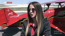 Genç akrobasi pilotu, kadınları cesaretlendiriyor