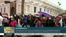 Guatemala: campesinos marchan para exigir la renuncia de Jimmy Morales