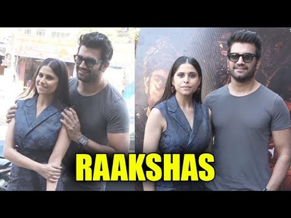 Bahubali Voice Artist Sharad Kelkar और Sai Tamhankar पहुंचे Raakshas Film Promotion पर