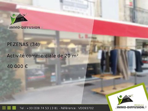 Activité commerciale A vendre Pezenas 20m2 - Centre ville