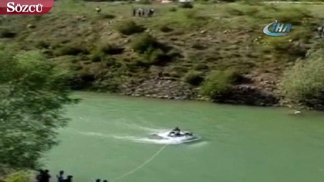 Tokat’ta otomobil Kelkit Çayı’na uçtu