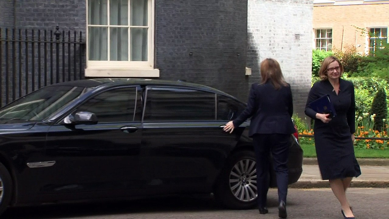 Cabinet members arrive at Downing Street