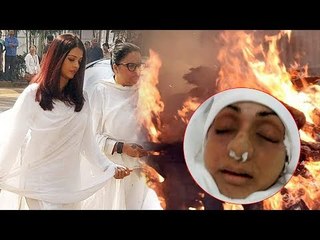 Aishwarya Rai हुई भावुक Sridevi जी को श्रंद्धांजलि देते समय | @ Celebration Sports Club