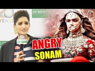 Deepika Padukone पर सवाल पूछने पर Sonam Kapoor रिपोर्टर पर भडकी