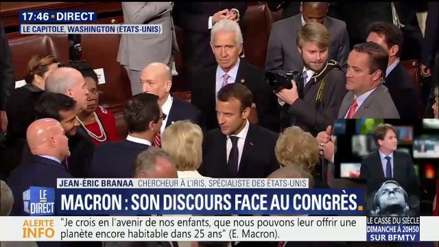 Emmanuel Macron a attaqué Donald Trump sur tous les fondements face au Congrès