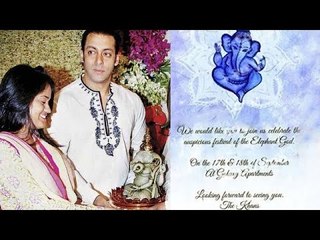 Salman Khan's Special INVITATION For His Ganesh Festival 2015