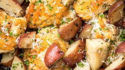 Slow-Cooker Garlic Parm Chicken = Weeknight Warrior