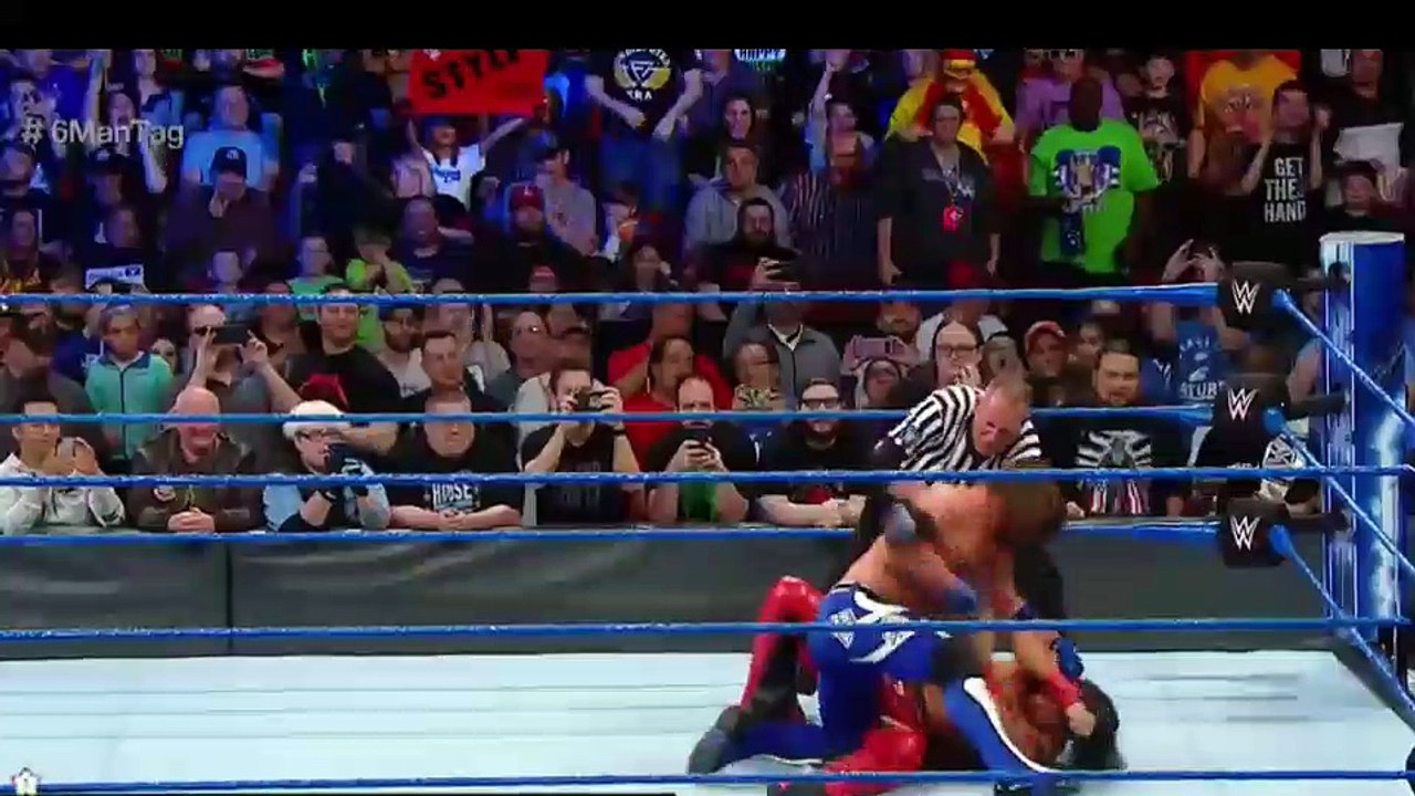 AJ Styles & Gallows & Anderson vs. Shinsuke Nakamura & Rusev Day: SmackDown Live, April 24, 2018