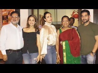 Malaika Arora और Amrita Arora ने अपनी Family के साथ किया Dinner