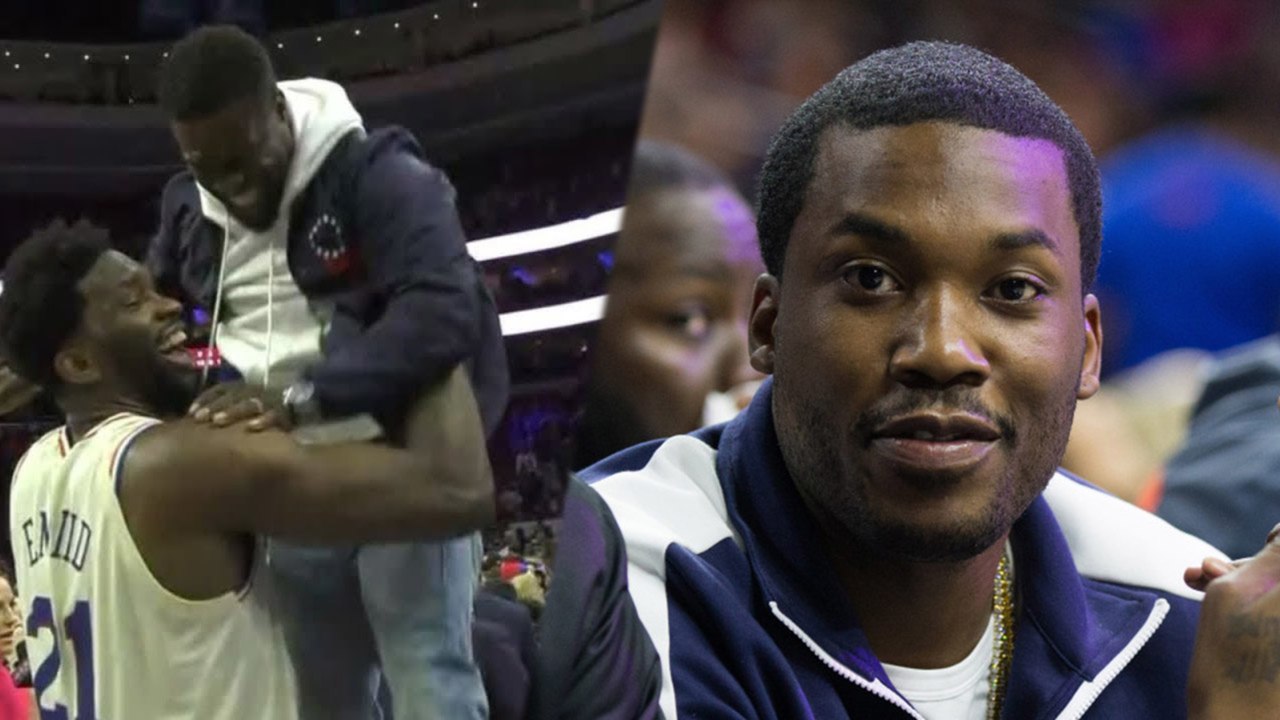 Joel Embiid CARRIES Kevin Hart, Meek Mill LEAVES Jail to Ring Bell in EPIC 76ers Playoff Win