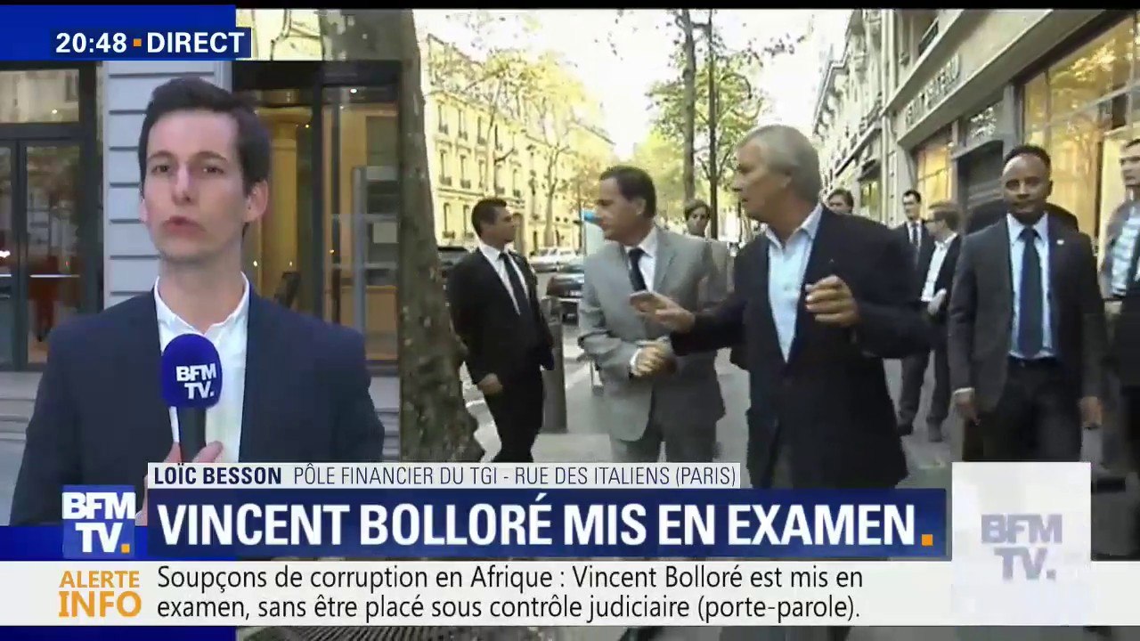 Vincent Bolloré mis en examen ce mercredi
