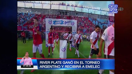 River Plate ganó en el torneo argentino y recibirá a Emelec