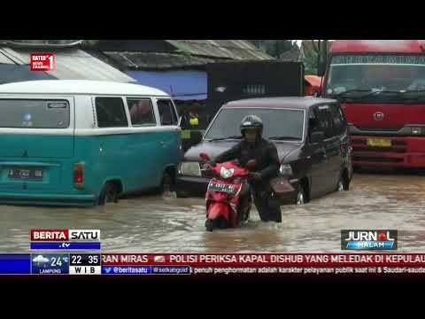 Terendam Banjir, Akses Jalan Raya Serang Cilegon Terganggu