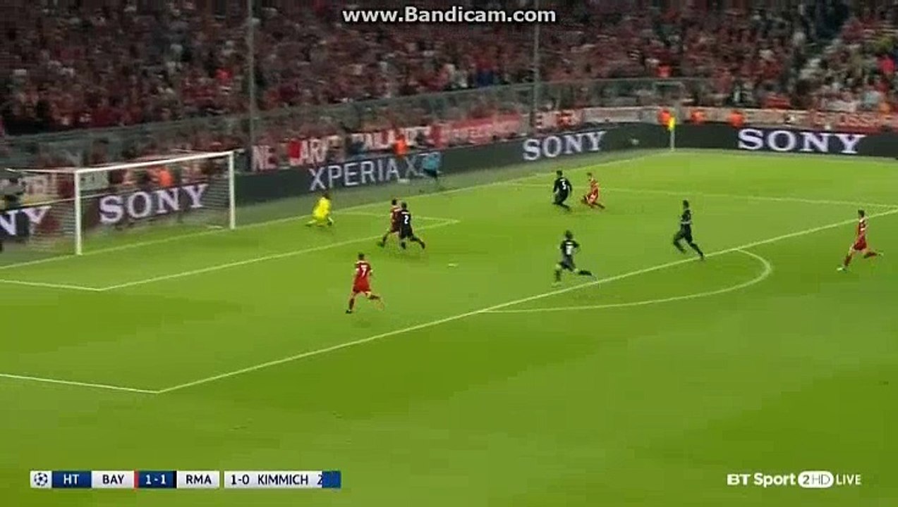 Joshua Kimmich Goal HD -  BA      1-0    RM     25-04-2018  FULL  REPLAY