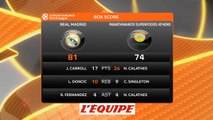 Le Real Madrid mène 2-1 après sa victoire contre le Panathinaikos - Basket - Euroligue (H)