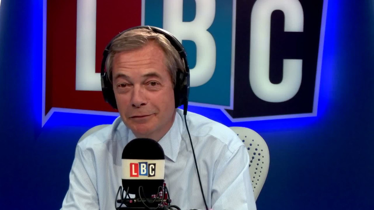 Moment Man Who Entered Britain Illegally Phoned Nigel Farage