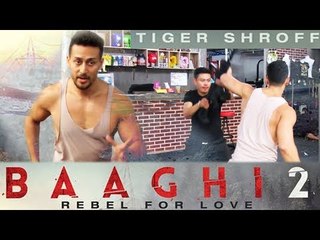 बाघी 2 का हुआ धमाकेदार एक्शन रिहर्सल | टाइगर  श्रॉफ , दिशा पटनी