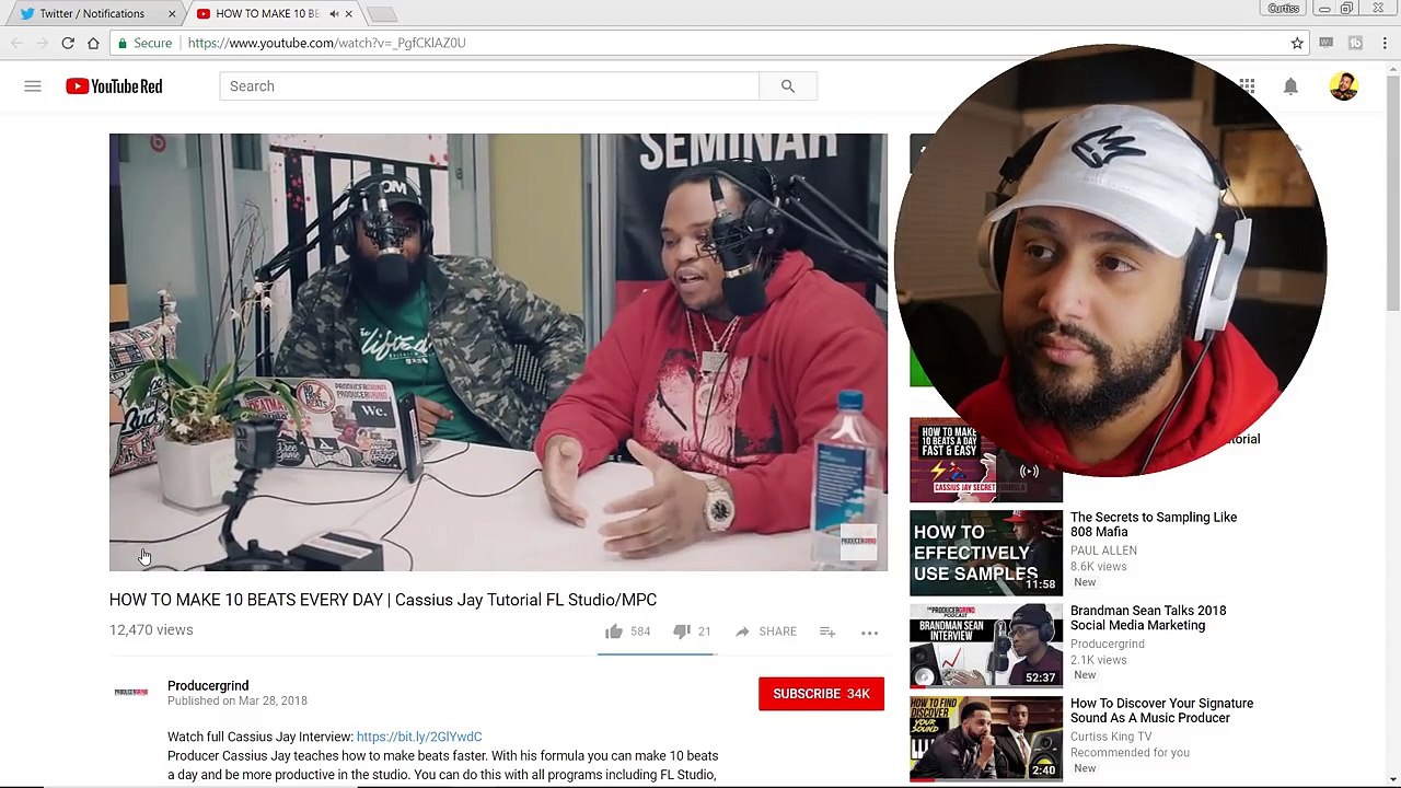 How To Make 10 Beats EVERY DAY! Cassius Jay (Curtiss King Reaction)