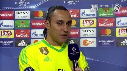 Keylor: "El Madrid en ningún momento bajó los brazos"