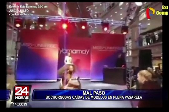 Las peores y bochornosas caídas de modelos en plena pasarela