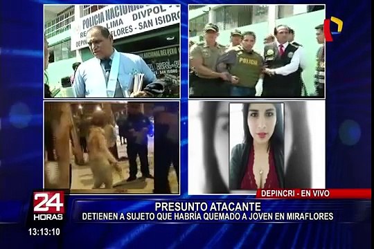 Miraflores: abogado de sujeto acusado de prender fuego a mujer se presenta en Depincri