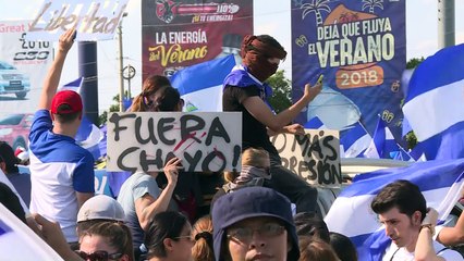 Multitudinaria marcha aumenta presión en Nicaragua