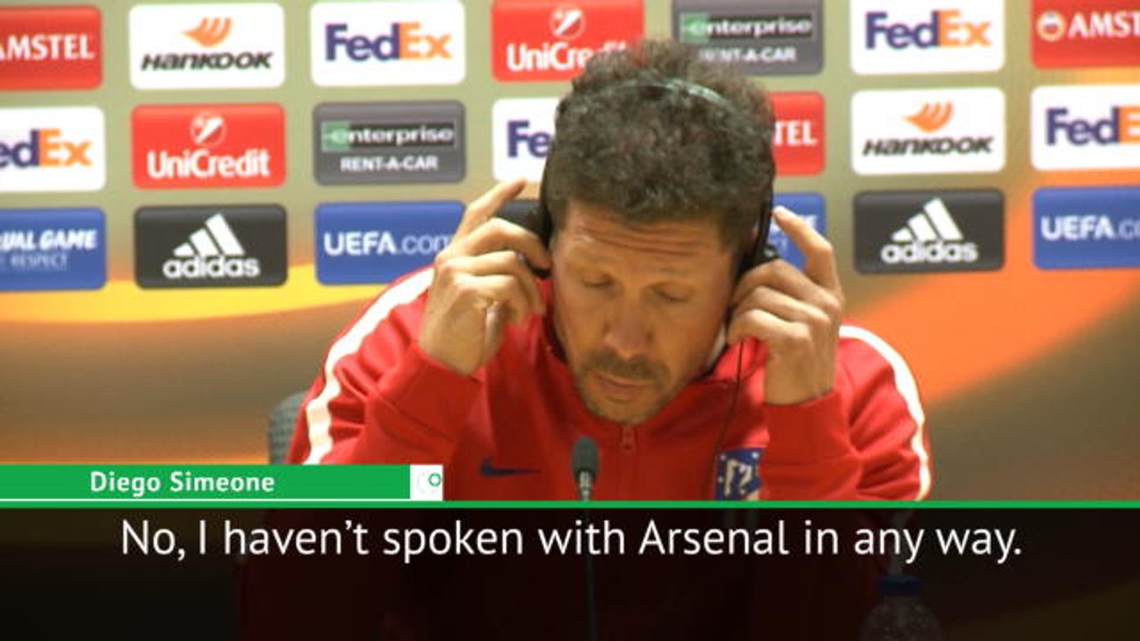 I've had no contact with Arsenal - Simeone
