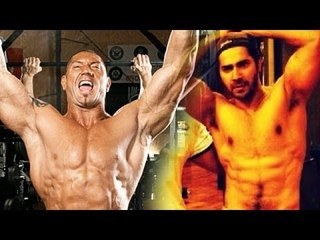 WWE Dave Bautista DARES Varun Dhawan For PULL UP MATCH