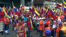 Chavistas celebran tres años de gobierno de Maduro