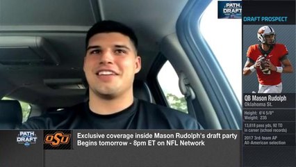 Rudolph confident he'll be picked in Round 1, scheduling draft party for Thursday