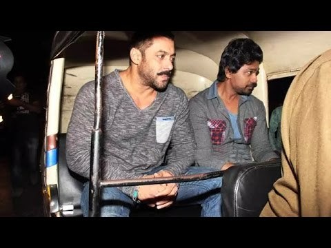 Salman Khan Takes An Auto Rickshaw Ride Home