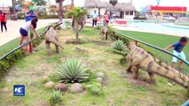 Grandes dinosaurios se apoderan de Coatzacoalcos