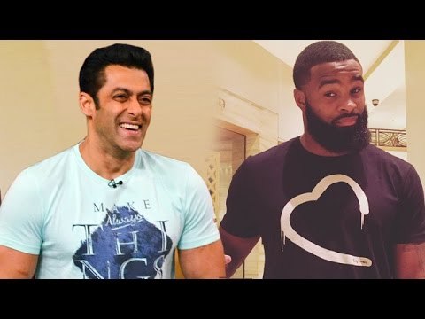 Salman Khan GIFTS Being Human T SHIRT To Tyron Woodley - SULTAN