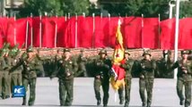 Desfile militar celebra el 70° aniversario de la fundación del partido de gobierno